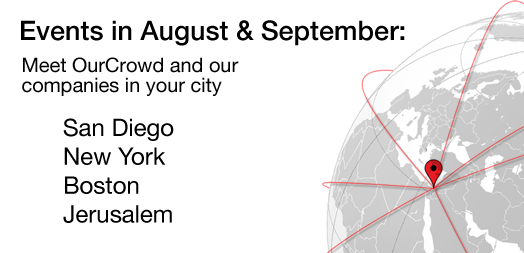 OurCrowd events in August and September