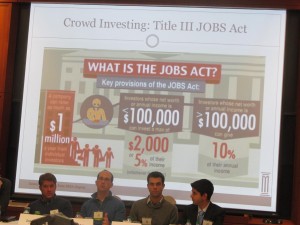 crowdfunding panel at HBS December 2013