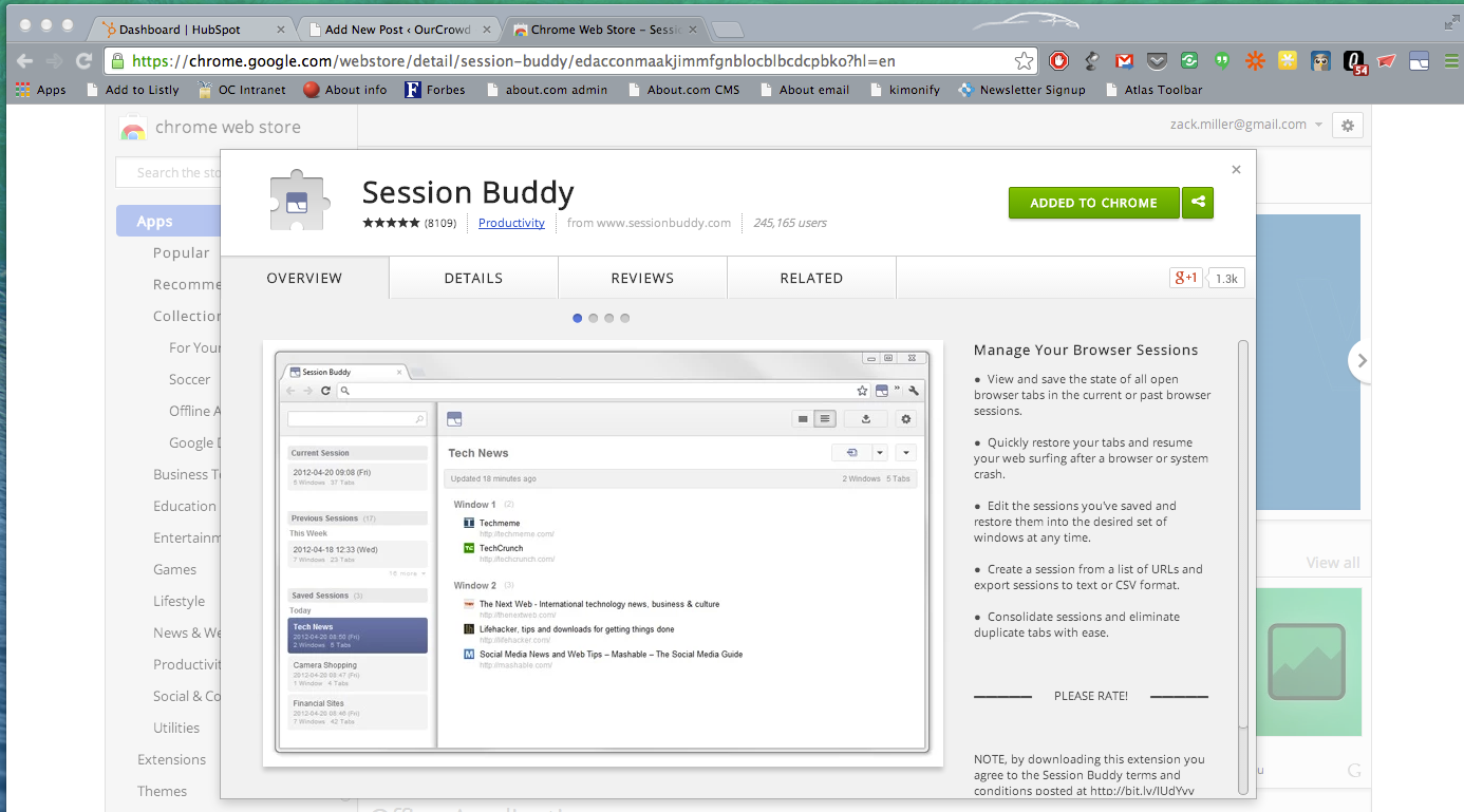 Session buddy не работает в яндекс браузере