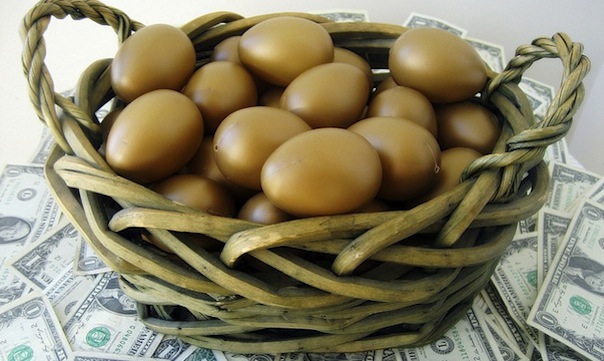 eggs in basket money