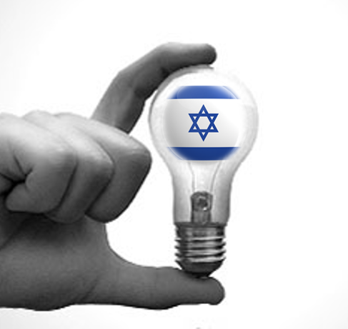 israeli lightbulb in hand