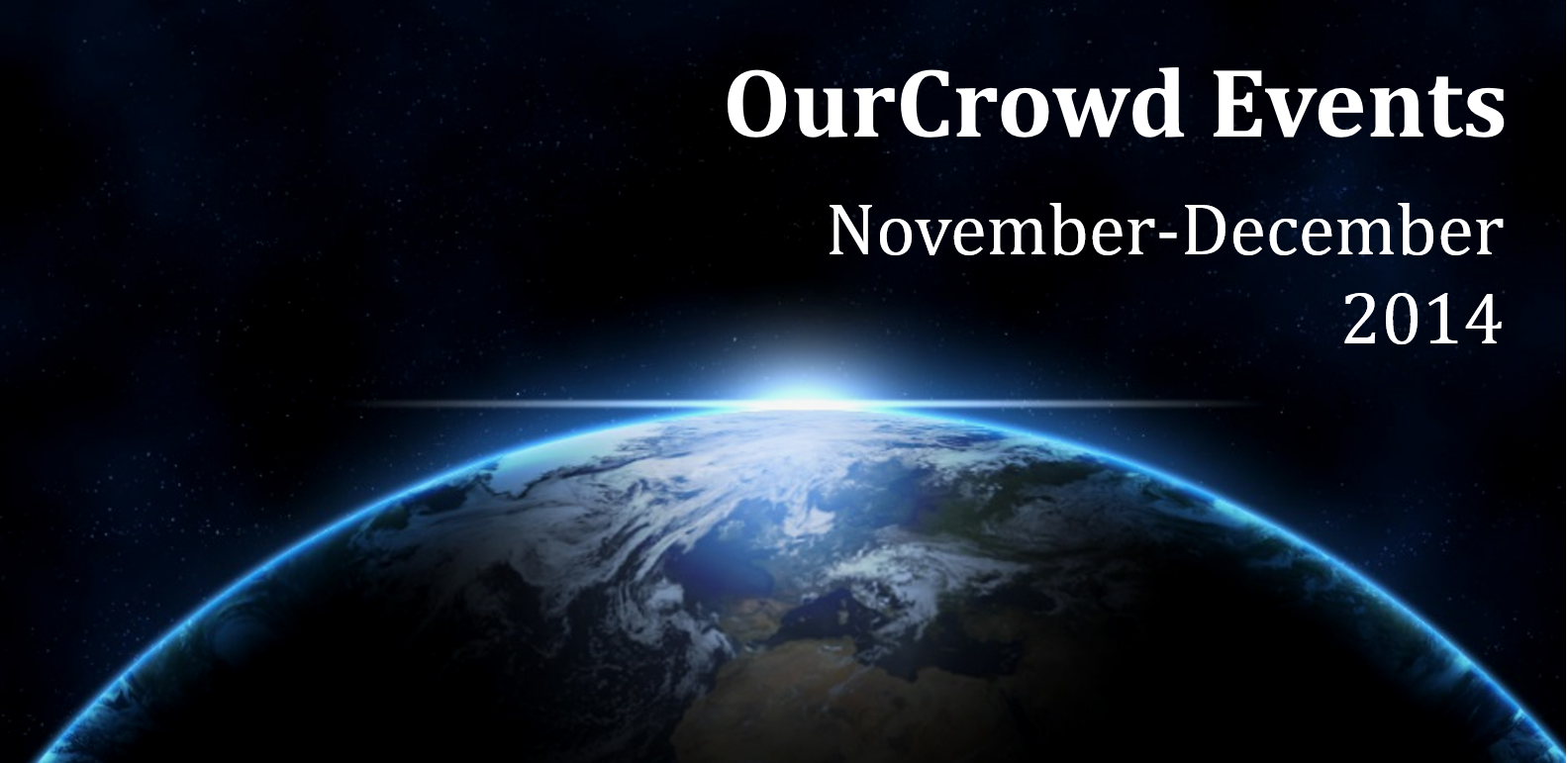 OurCrowd Events November-December